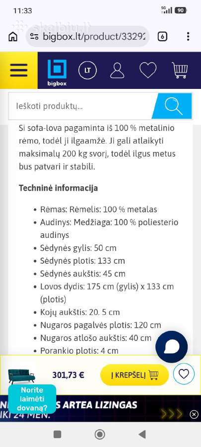 Sofa lova dvivietė parduodu Klaipėda - nuotraukos Nr. 19