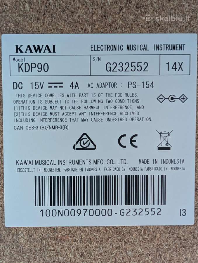 Kawai Kdp90 - nuotraukos Nr. 5