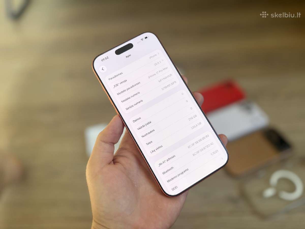 iPhone 17 Pro Max 256gb - nuotraukos Nr. 6
