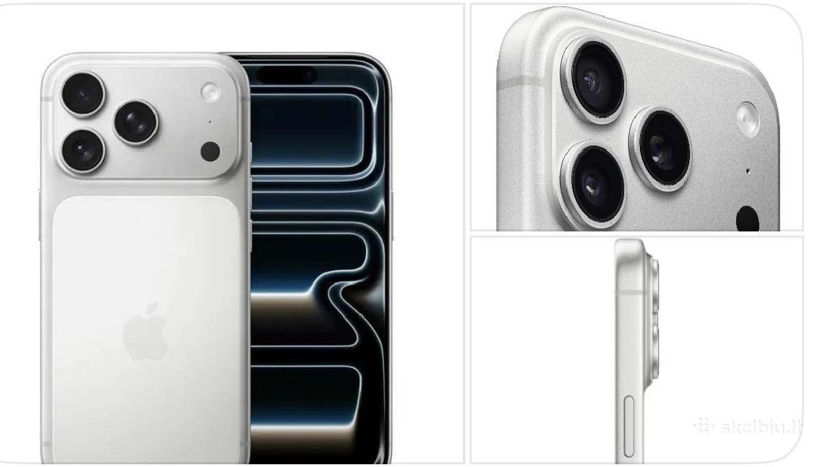 iPhone 17 Pro 256 GB Silver (sidabrini ) - nuotraukos Nr. 3