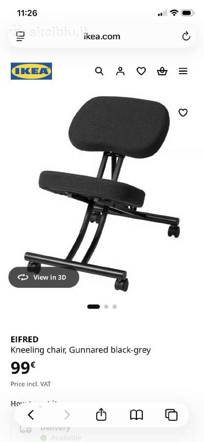 Ikea Eifred Kneeling chair - nuotraukos Nr. 3