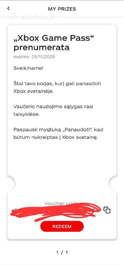 Xbox Pc Game Pass 1 mėn. kodas - nuotraukos Nr. 2