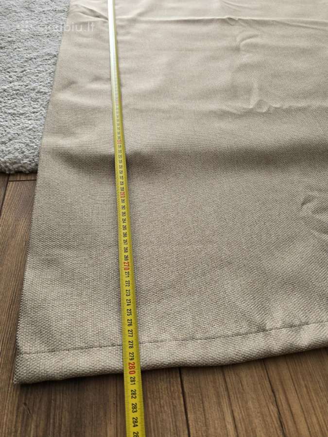 Temdančios smėlio spalvos užuolaidos (iš Ikea) - nuotraukos Nr. 3