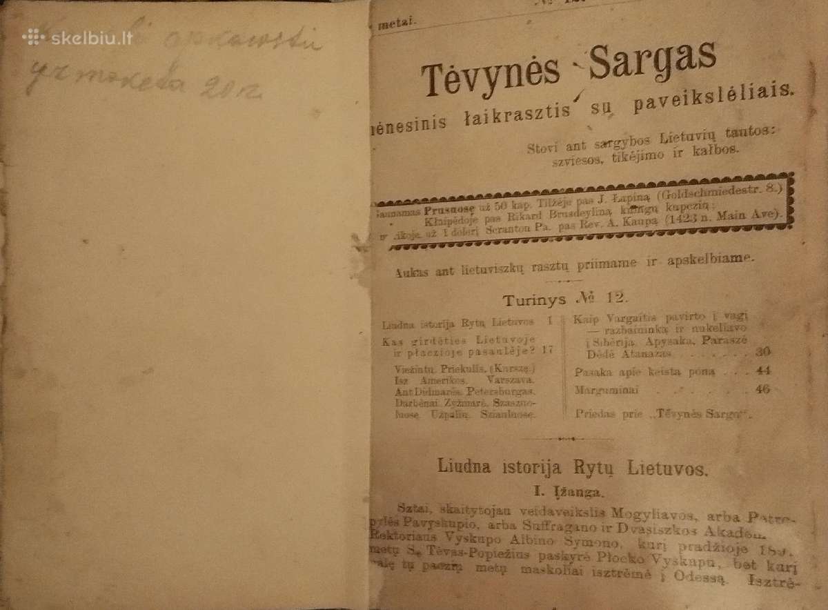 Parduodu Mėnesinį laikraštį Tėvynės sargas - nuotraukos Nr. 7