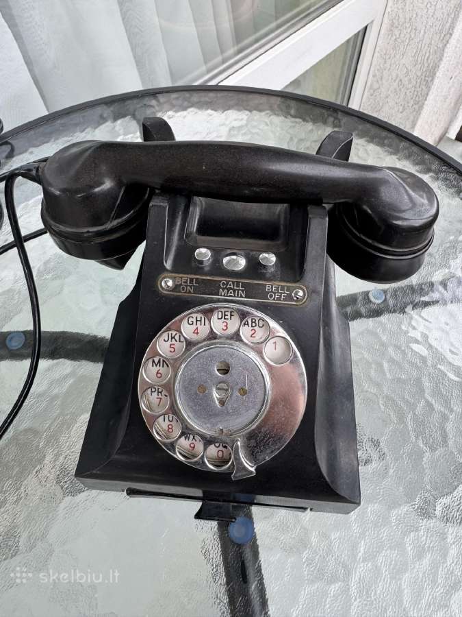 Vintažinis vokiškas telefono aparatas labai geras - nuotraukos Nr. 3