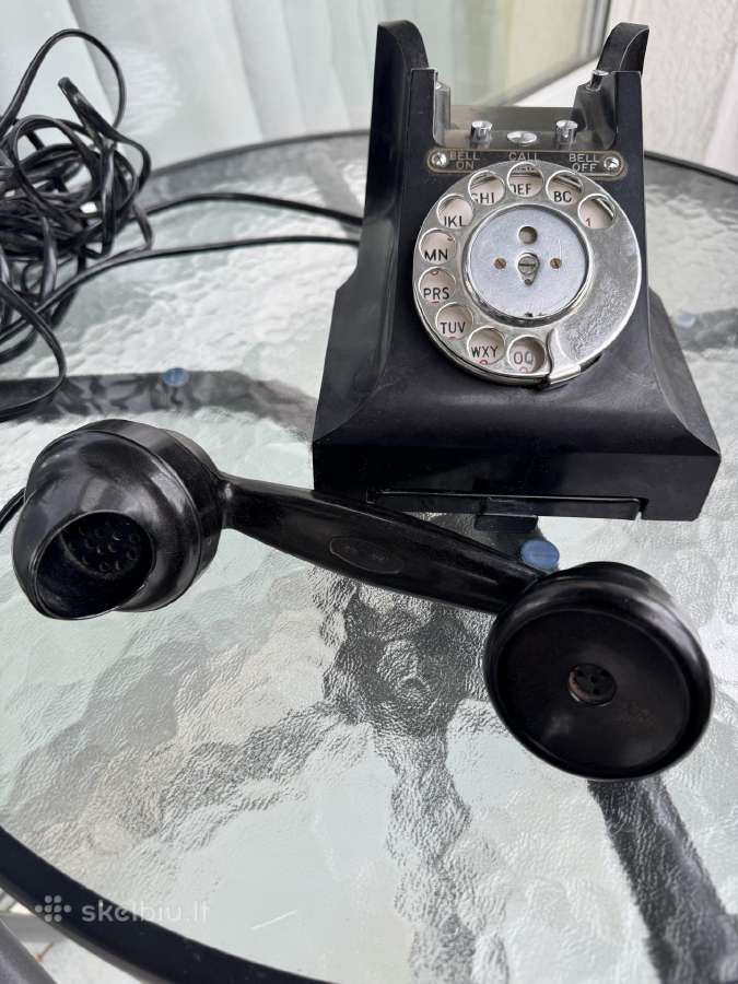 Vintažinis vokiškas telefono aparatas labai geras - nuotraukos Nr. 4