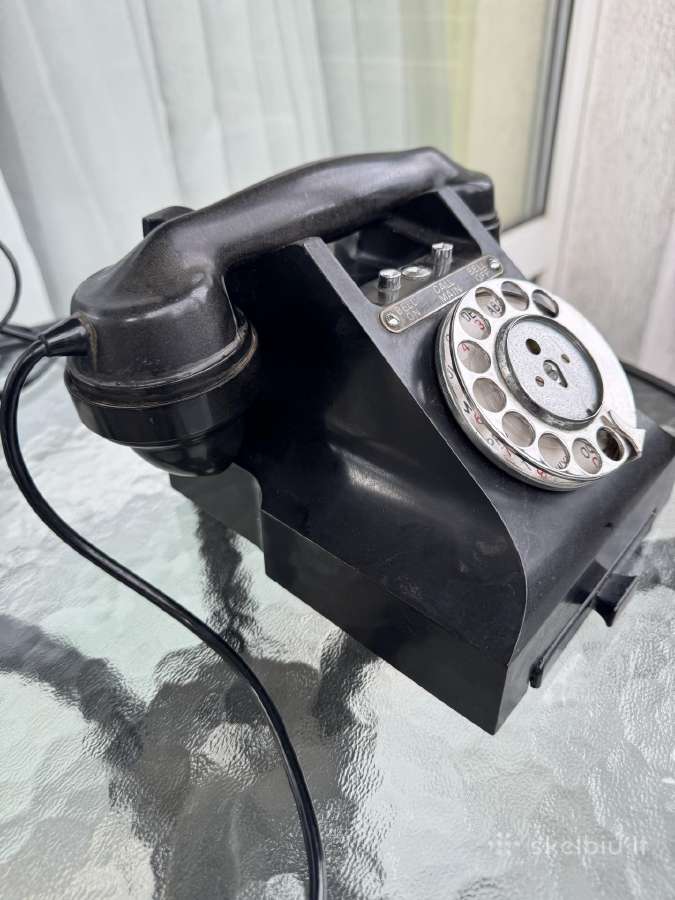 Vintažinis vokiškas telefono aparatas labai geras - nuotraukos Nr. 6