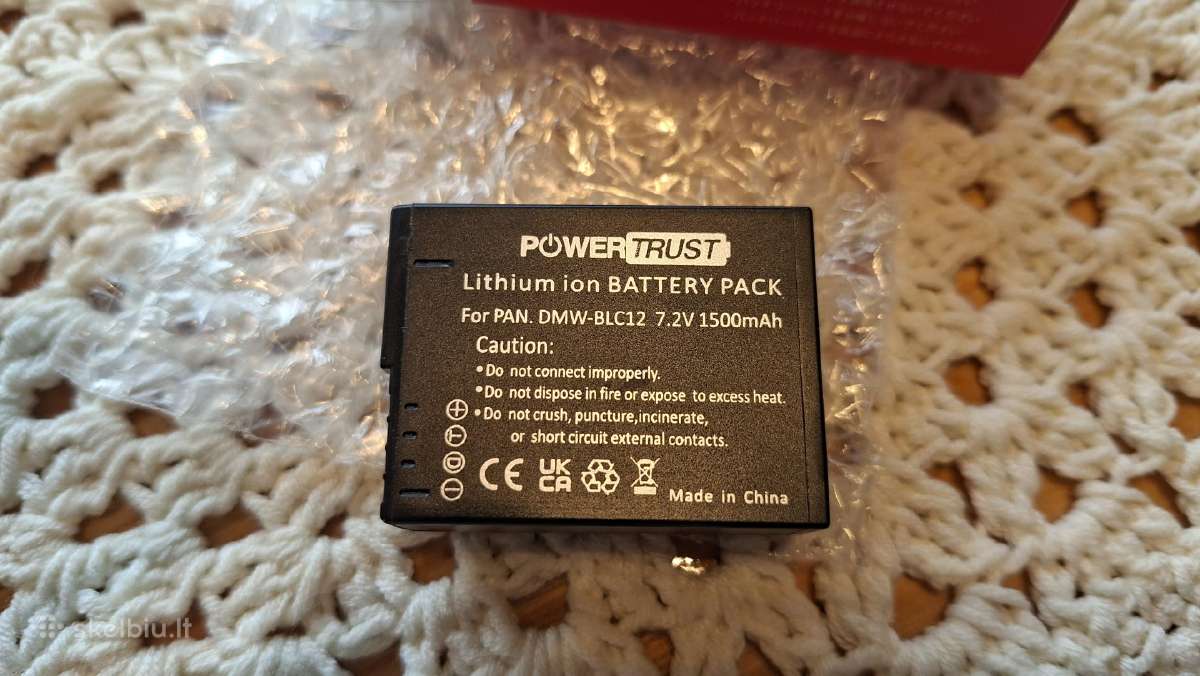 Powertrust Dmw-blc12 7.2v 1500mah akumuliatorius - nuotraukos Nr. 2