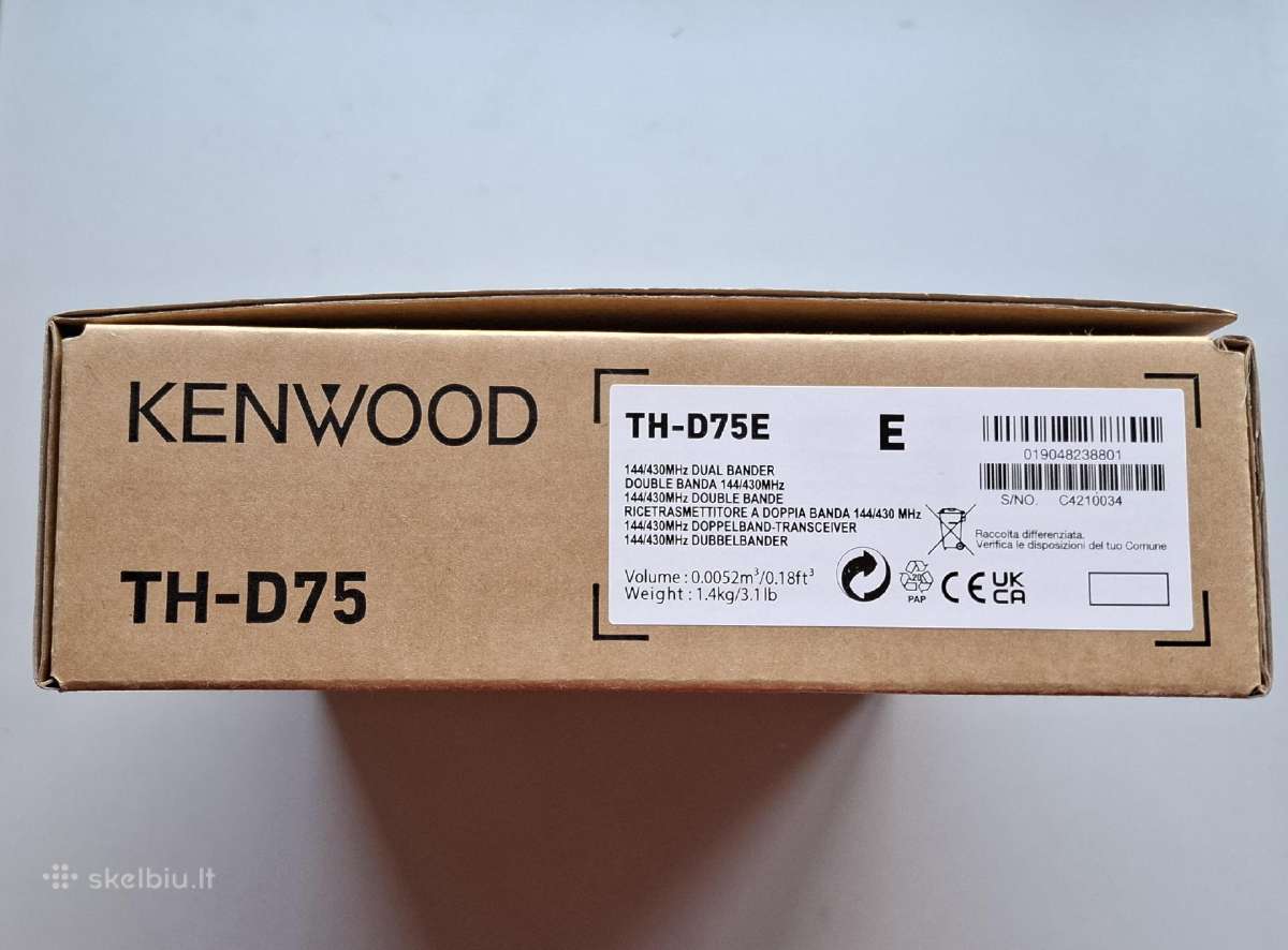Nešiojama Radijo Stotelė Kenwood Th-d75e - nuotraukos Nr. 2