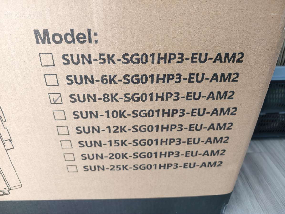 Deye aukšto voltažo hibridinis inverteris 8kw - nuotraukos Nr. 2