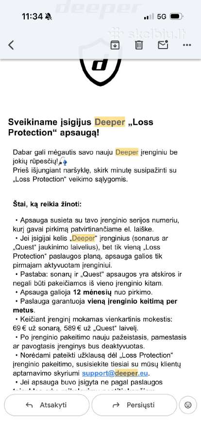 Sonaras deeper chirp2 - nuotraukos Nr. 2