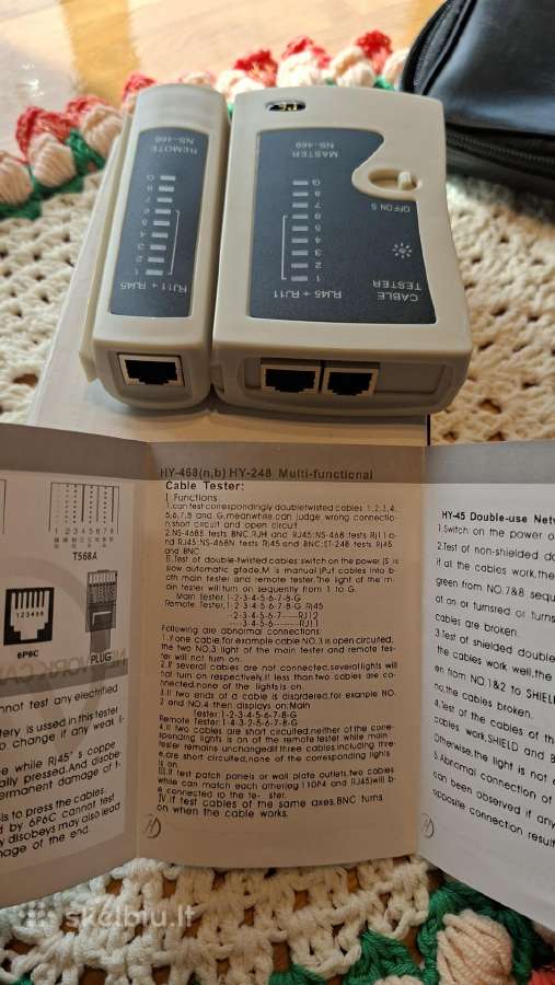Profipatch Wz001-pp tinklo kabelių testeris Rj45/r - nuotraukos Nr. 5