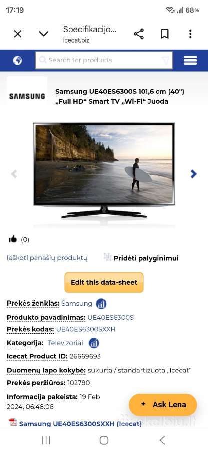Televizorius Samsung Ue40es6300 - nuotraukos Nr. 3