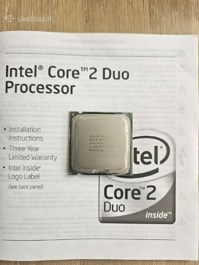 Intel Core 2 Duo E8500 3.16 GHz Lga775, Box - nuotraukos Nr. 2
