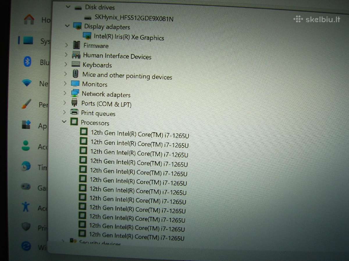 Lenovo x13 gen3,i7-1265u,16,512 - nuotraukos Nr. 7