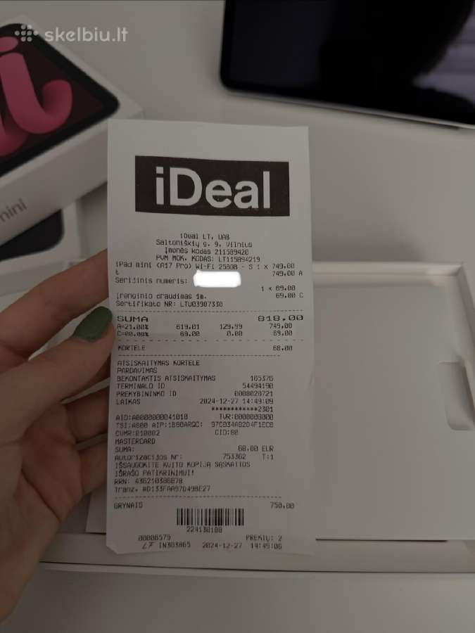 iPad mini (A17 Pro) 256 GB Wi-fi, Starlight - nuotraukos Nr. 9