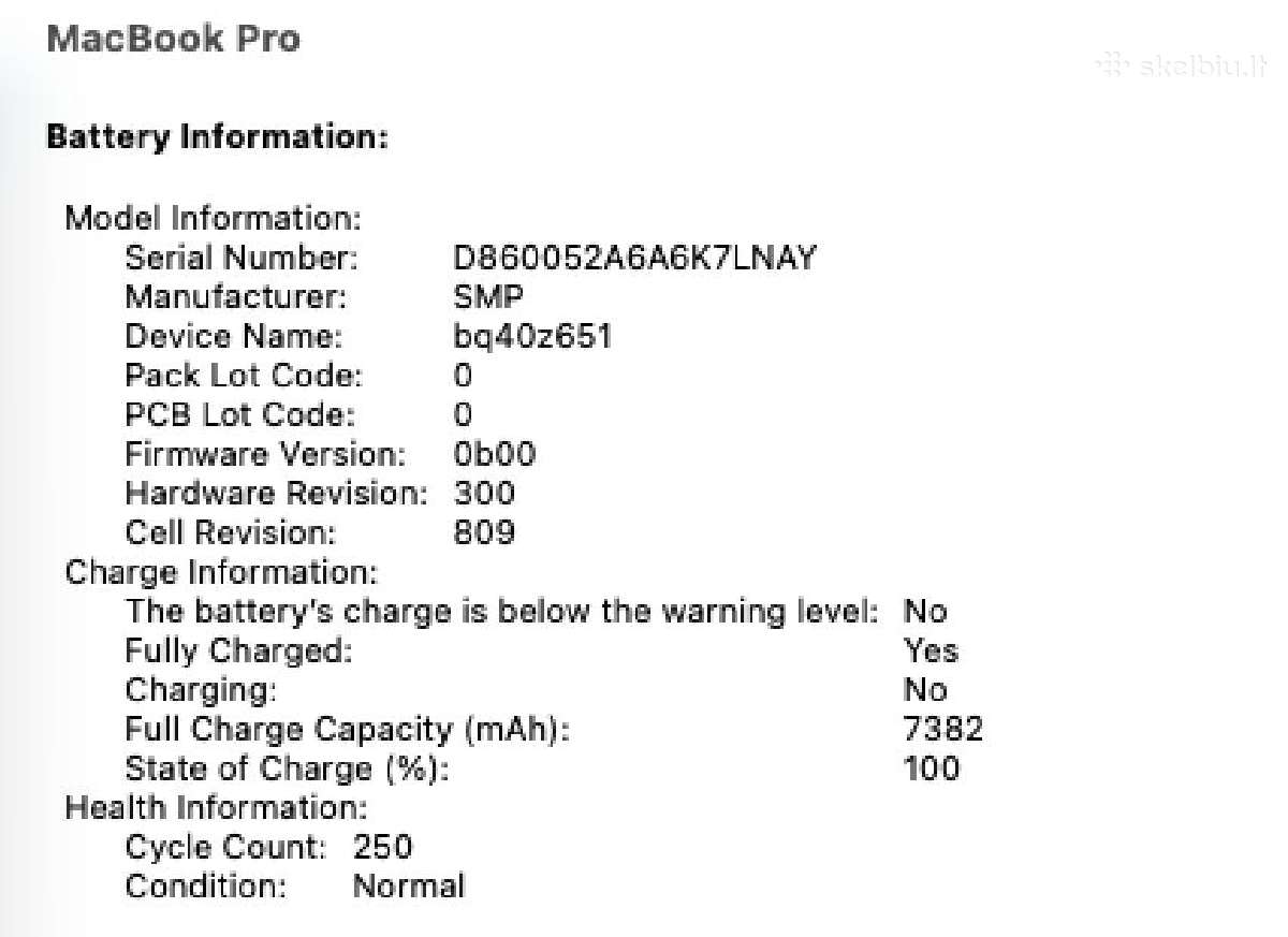 MacBook Pro 16", 2019, A2141, 16gb, 512gb - nuotraukos Nr. 9