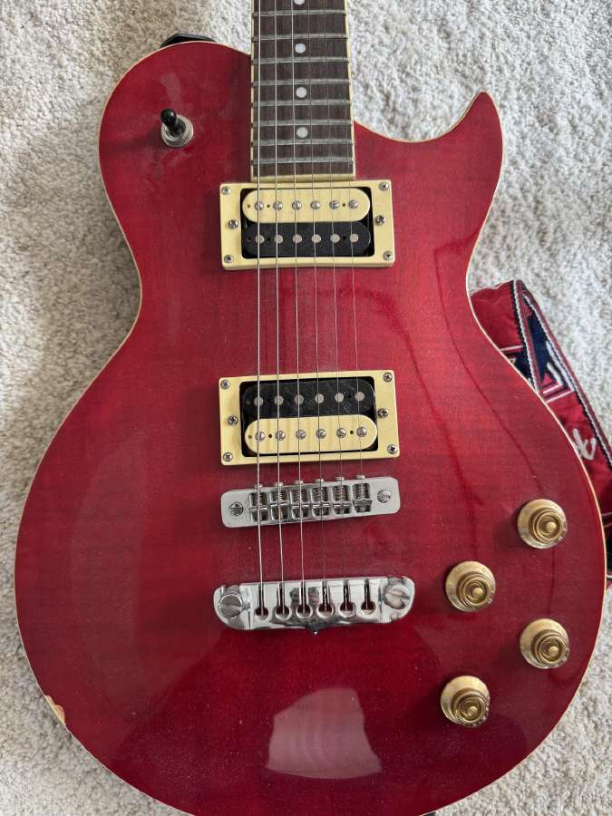 Aria elektrinė gitara (Les Paul tipo) cherry red - nuotraukos Nr. 2