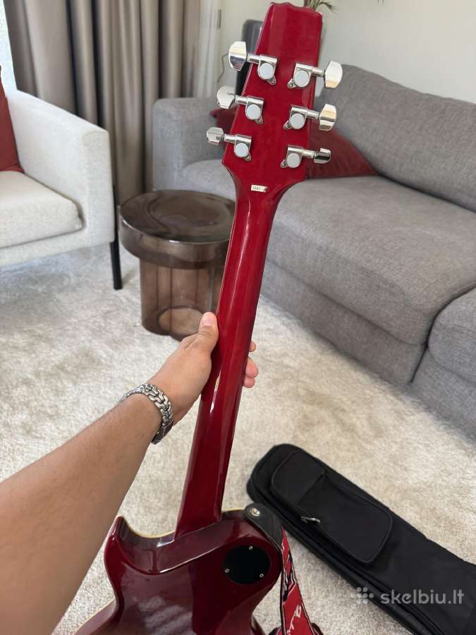 Aria elektrinė gitara (Les Paul tipo) cherry red - nuotraukos Nr. 5