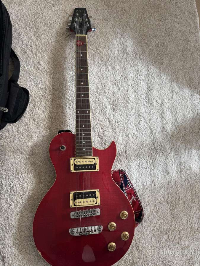 Aria elektrinė gitara (Les Paul tipo) cherry red - nuotraukos Nr. 6