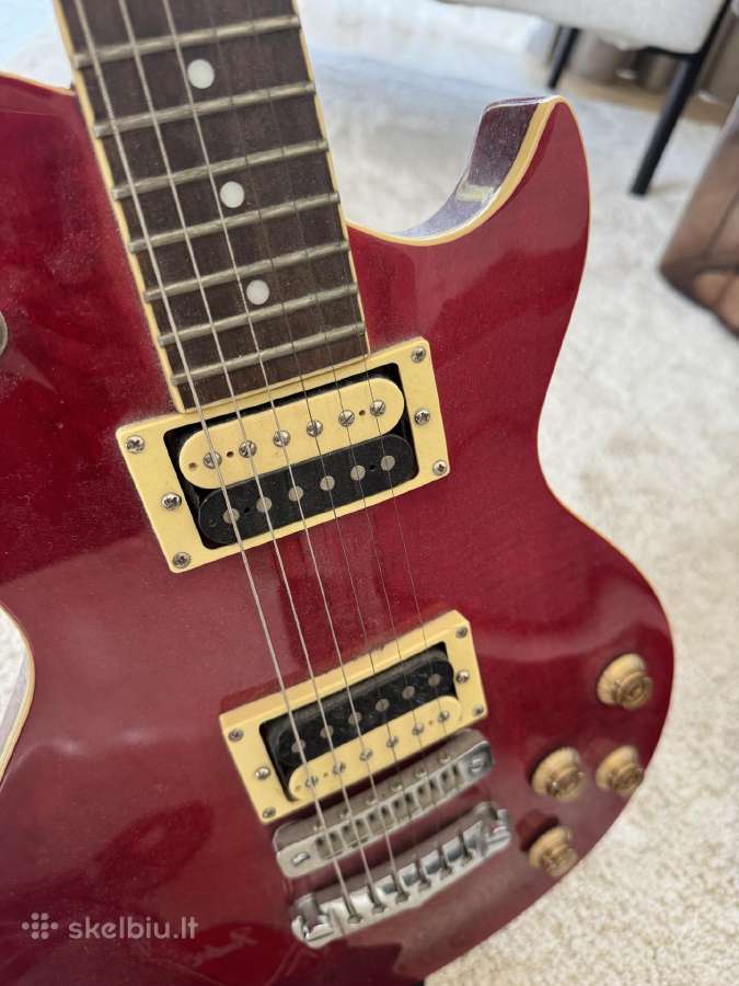 Aria elektrinė gitara (Les Paul tipo) cherry red - nuotraukos Nr. 7