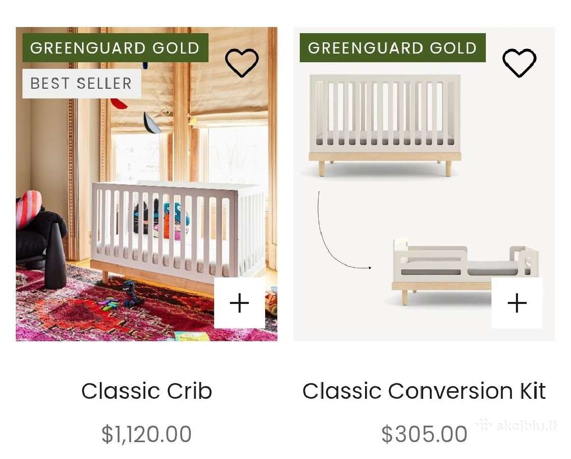 Oeuf Nyc Classic vaikų lovytė su Conversion kit - nuotraukos Nr. 20