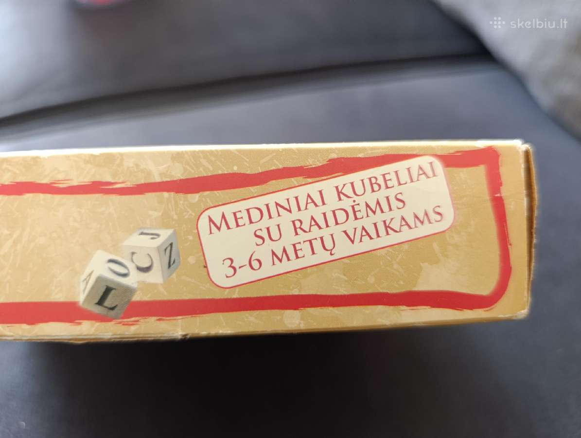 Mediniai kubeliai su raidemis - nuotraukos Nr. 4