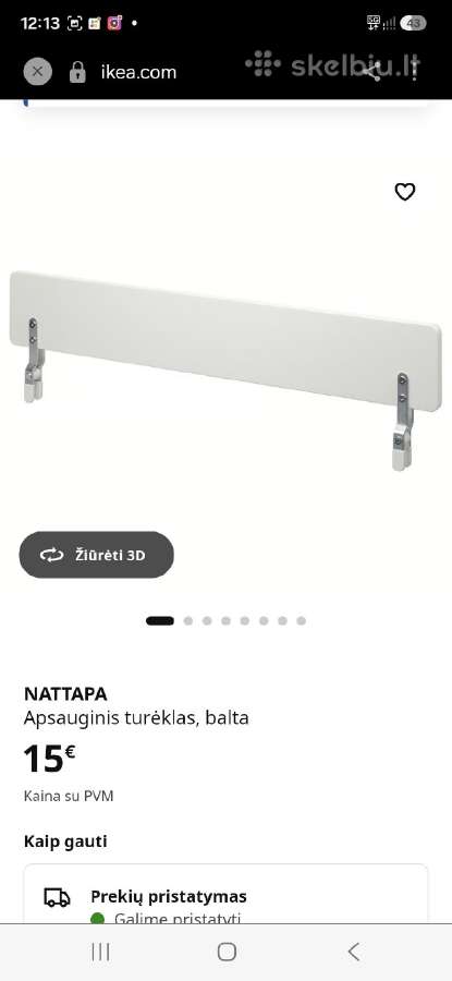 Apsauginis turėklai ikea - nuotraukos Nr. 3