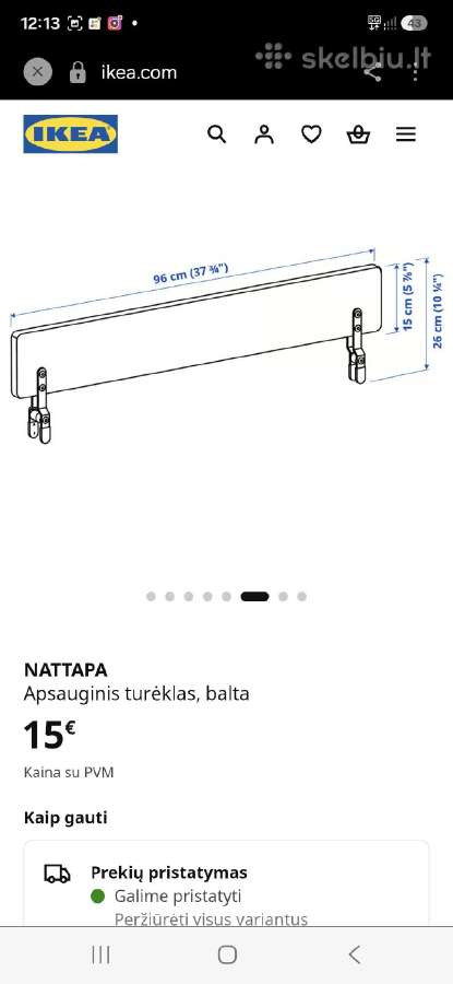 Apsauginis turėklai ikea - nuotraukos Nr. 4