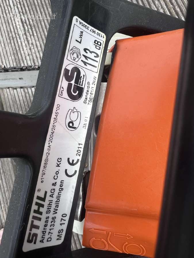 Stihl ms 170 - nuotraukos Nr. 3