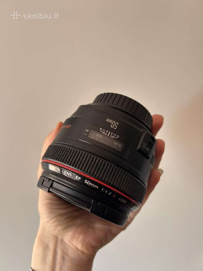 Canon lens Ef 50mm 1:1.2 L Usm - nuotraukos Nr. 7
