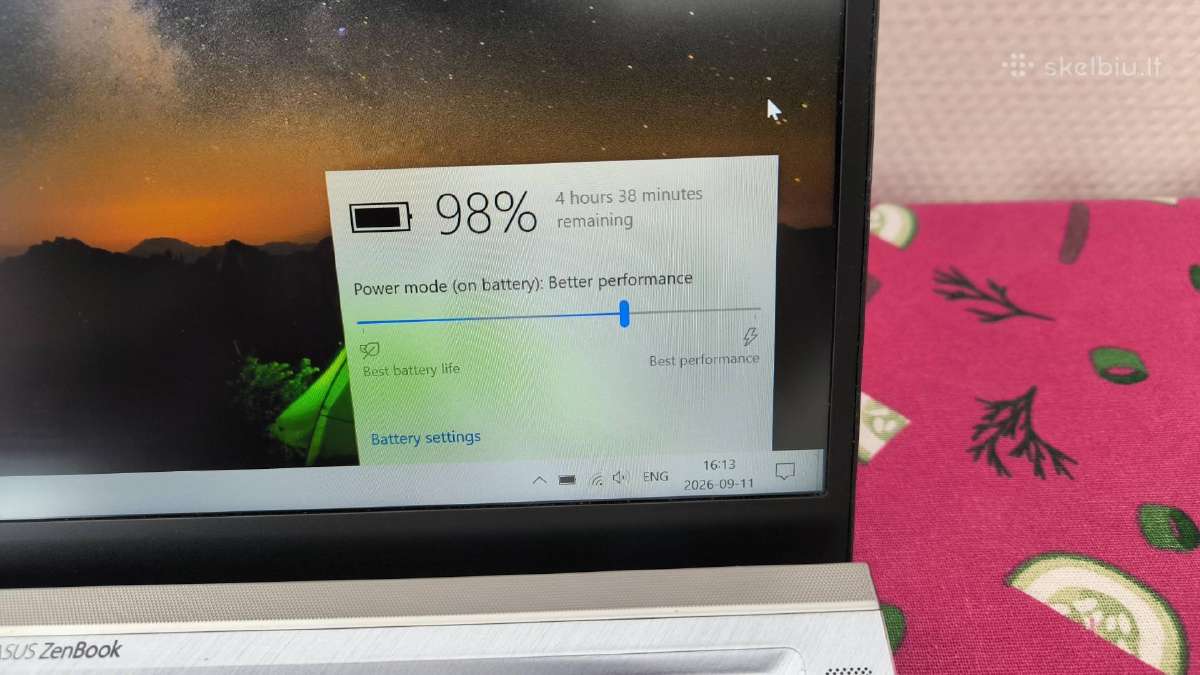 Nešiojamas kompiuteris Asus Zenbook - nuotraukos Nr. 8