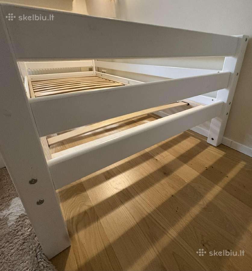 Hoppekids pušies masyvo lova 90x200 su 4 stalčiais - nuotraukos Nr. 4