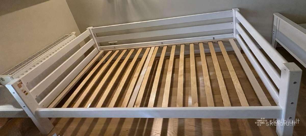 Hoppekids pušies masyvo lova 90x200 su 4 stalčiais - nuotraukos Nr. 5