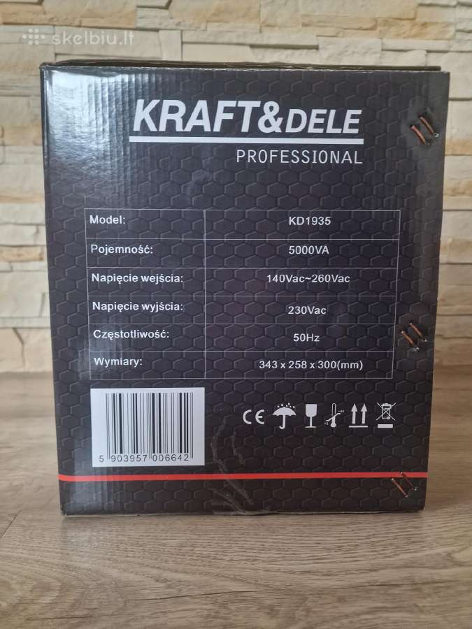 Įtampos stabilizatorius Avr 5000va Kraftdele - nuotraukos Nr. 4