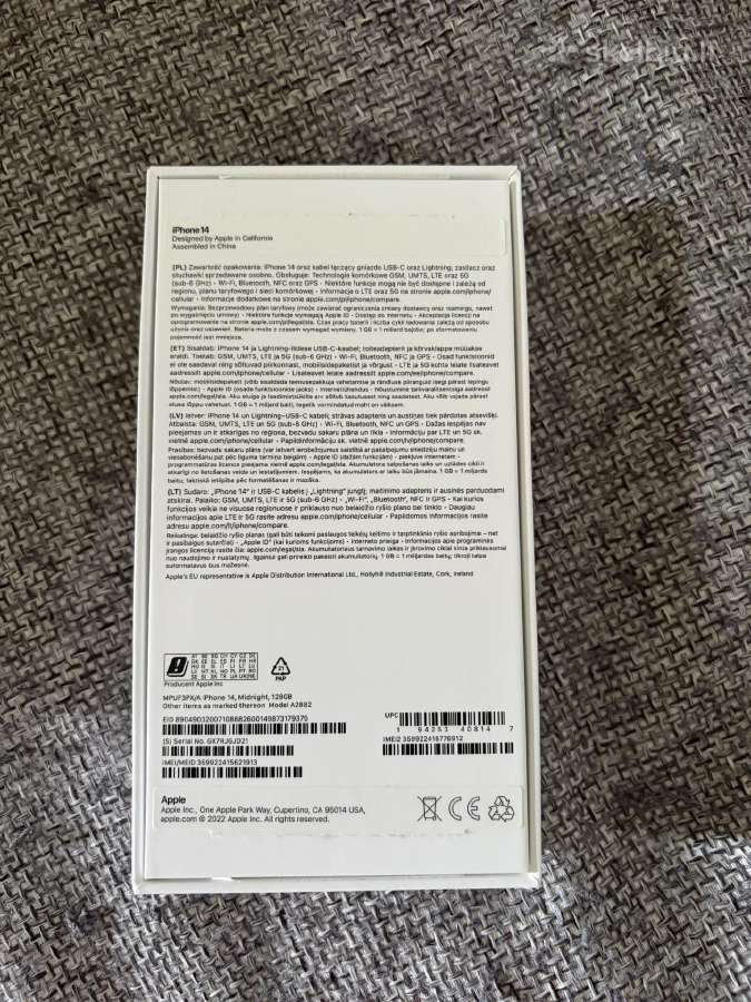 iPhone 14 midnight 128gb - nuotraukos Nr. 6