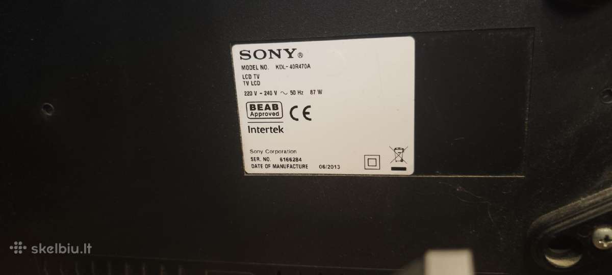 Sony televizorius - nuotraukos Nr. 2