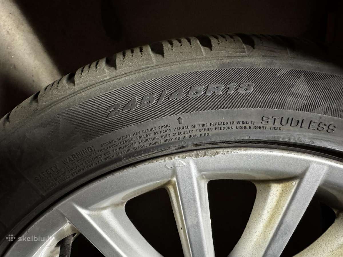 Bmw 520 F10, 245/45/18, ratlankiai su padangos - nuotraukos Nr. 4