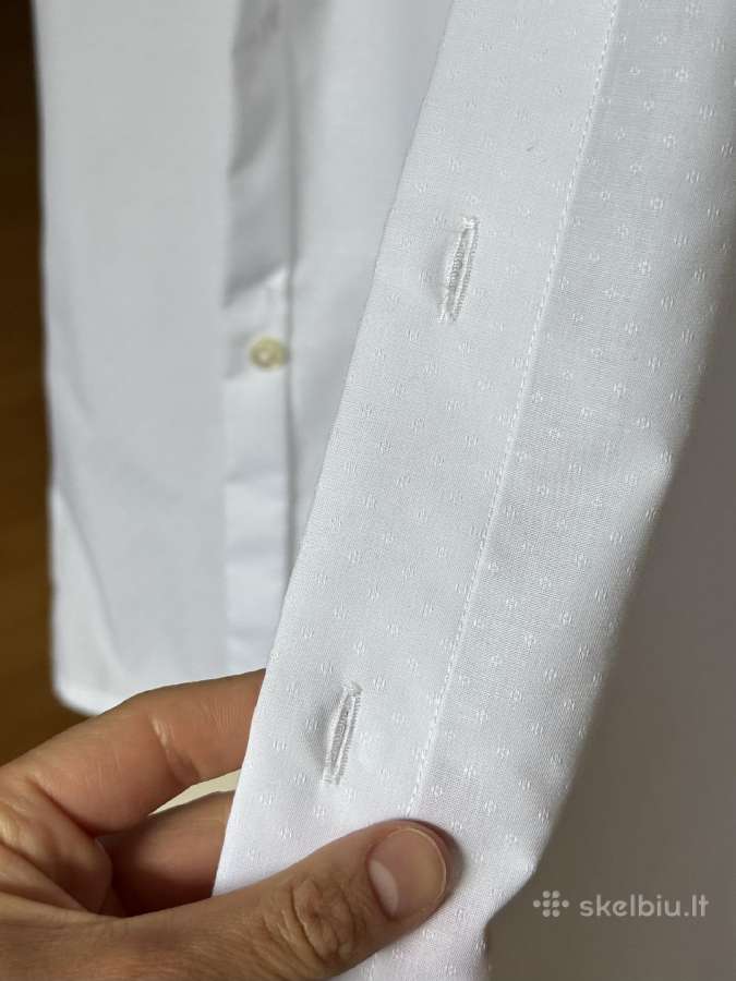 Olymp vyriški balti marškiniai - nuotraukos Nr. 19