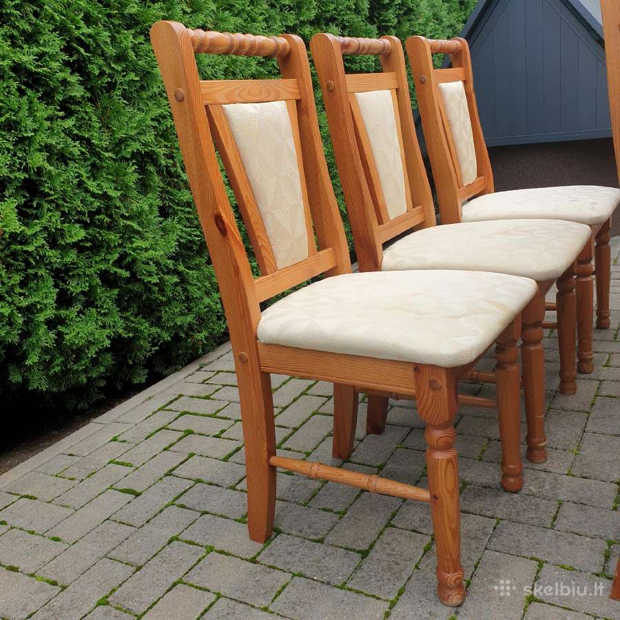 Kėdės 6vnt. tekinto medžio 60e - nuotraukos Nr. 6