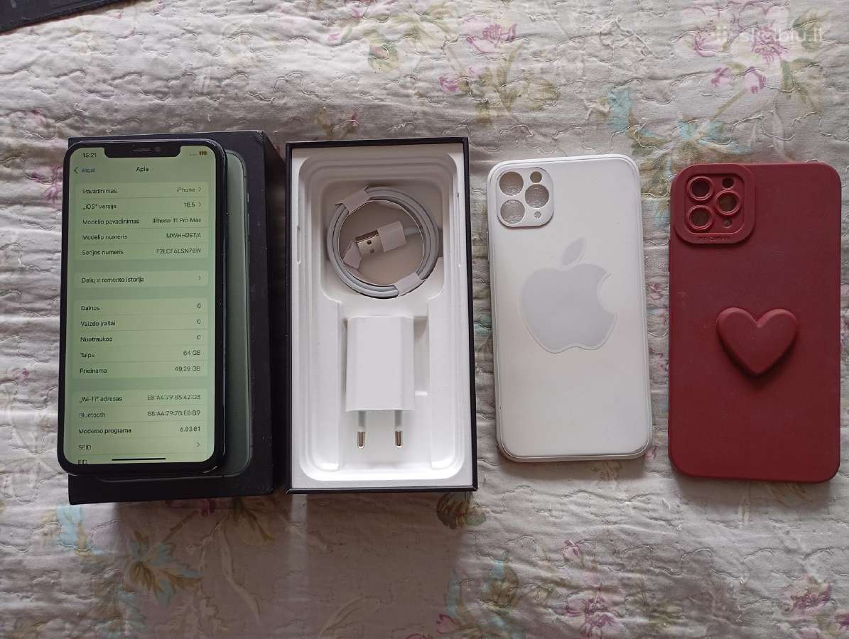 iPhone 11 pro Max 64gb 100%baterija - nuotraukos Nr. 2