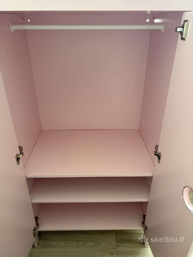 Ikea vaikiška rožinė spinta ir komoda - nuotraukos Nr. 2
