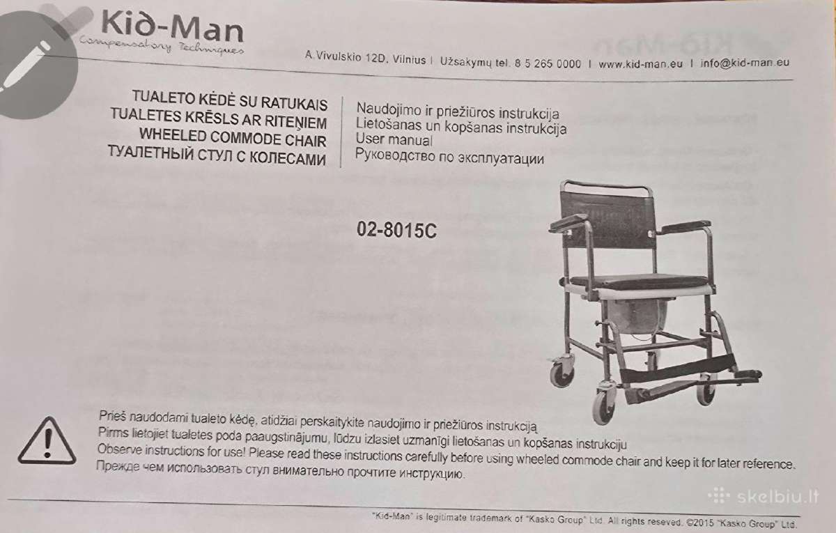 2 naudotos kėdės: dušo kėdė ir tualeto kėdė - nuotraukos Nr. 7