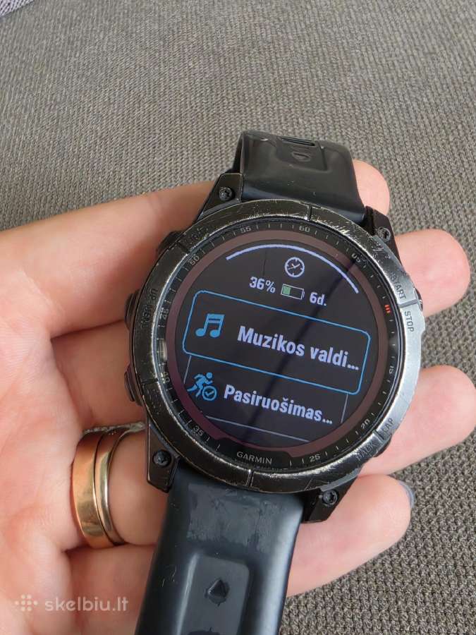 Garmin Fenix 7 Sapphire Solar 47 mm Titanium - nuotraukos Nr. 6