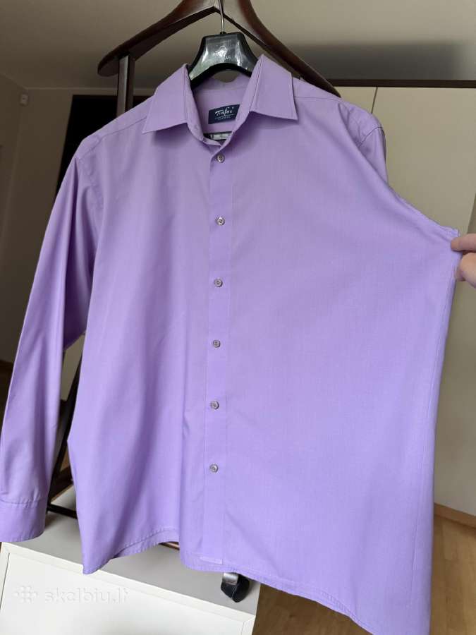 Violetiniai vyriški marškiniai 3xl dydis - nuotraukos Nr. 3