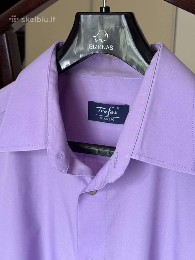 Violetiniai vyriški marškiniai 3xl dydis - nuotraukos Nr. 7
