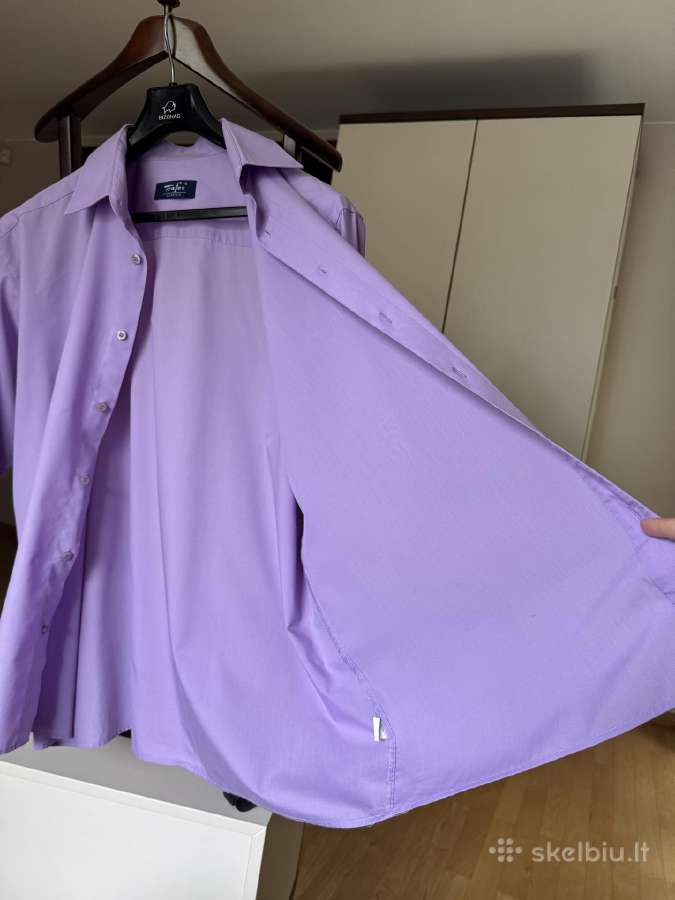 Violetiniai vyriški marškiniai 3xl dydis - nuotraukos Nr. 12
