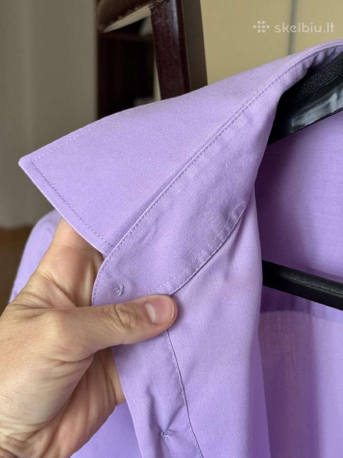 Violetiniai vyriški marškiniai 3xl dydis - nuotraukos Nr. 13