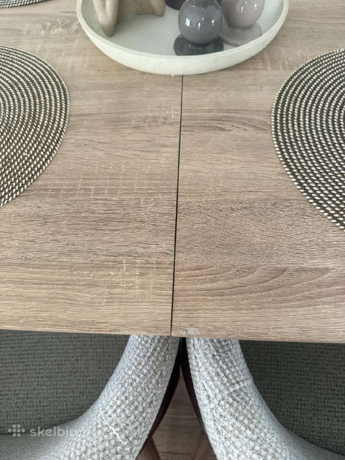 Valgomojo stalo ir kėdžių komplektas - nuotraukos Nr. 6