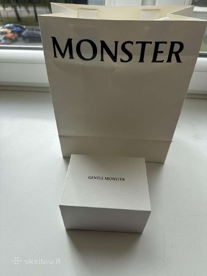 Gentle Monster ovalūs akiniai su dviejų spalvų lę - nuotraukos Nr. 2